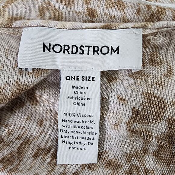 Nordstrom Kimono Cardigan One Size Ivory Sand Waverly Tassel Wrap 100% Viscose - Picture 8 of 12